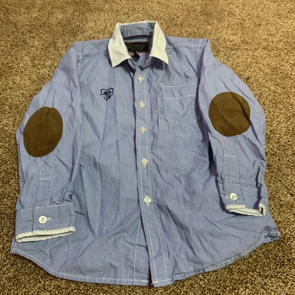 The Mayoral Blue Button Down Shirt 4T
